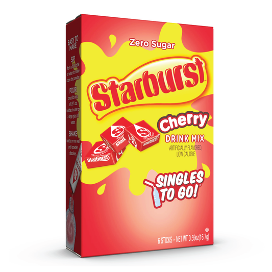 Starburst Cherry Singles To Go Drink Mix | 6 Sticks