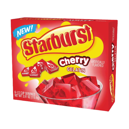 Starburst Cherry Flavored Gelatin 3.91oz