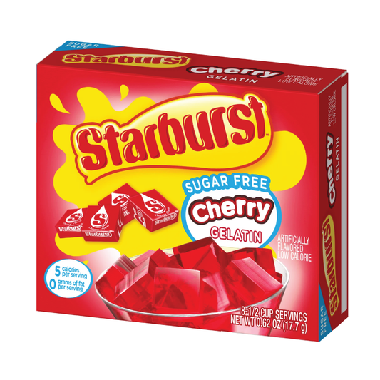 Starburst Cherry Flavored Sugar Free Gelatin .62oz