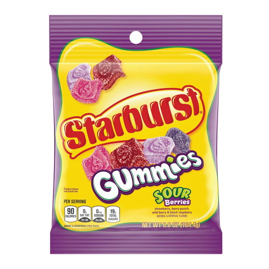 Starburst Sour Berries Gummies 5.8oz