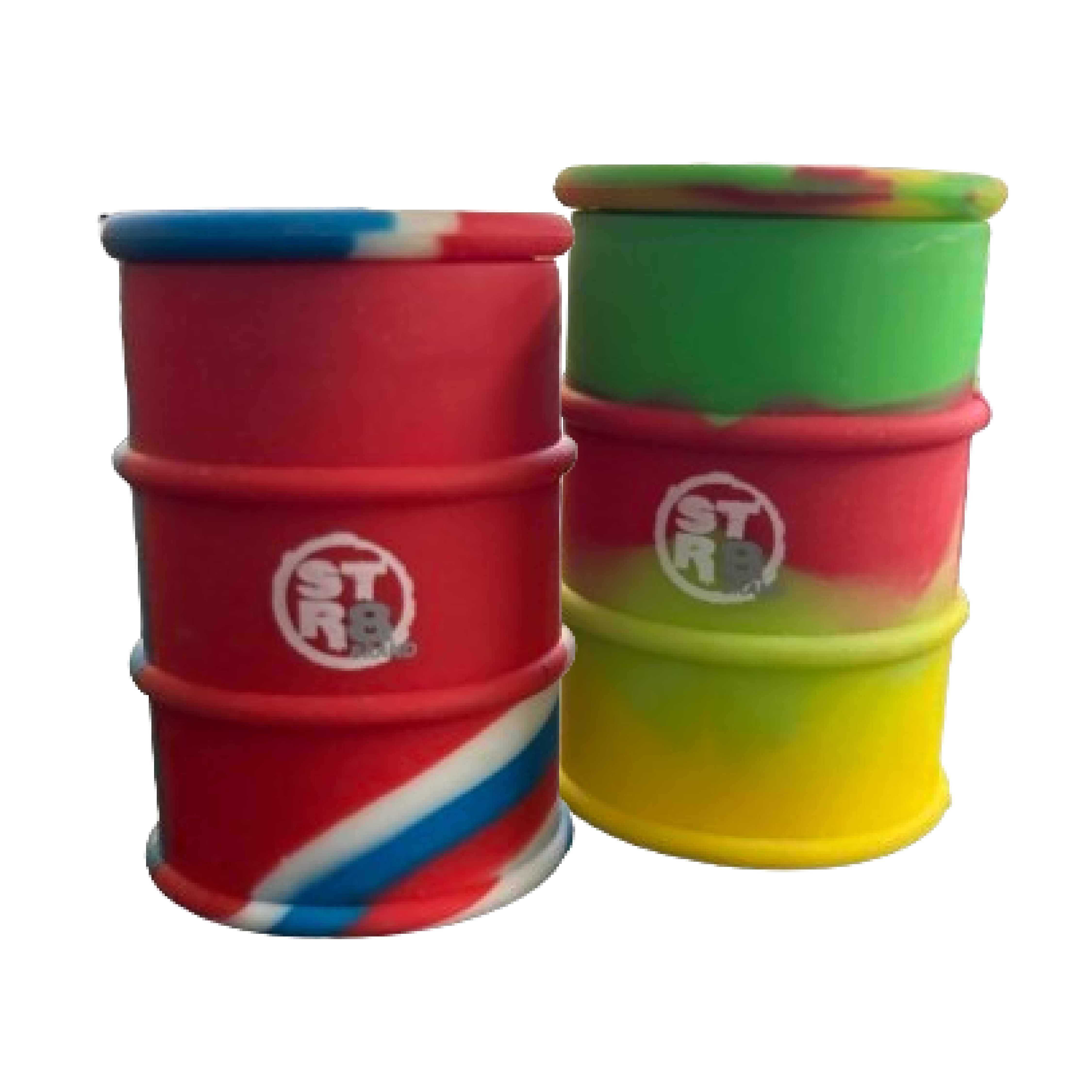 Str8 Brand Silicone Tie Dye Barrel Containers