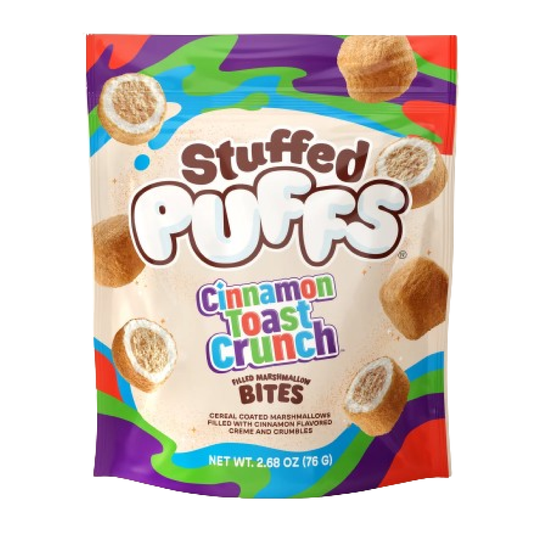 Stuffed Puffs Cinnamon Toast Crunch Filled Marshmallow Bites 2.68oz