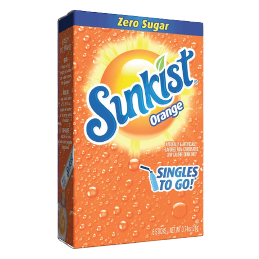 Sunkist Orange Singles To Go Drink Mix | 6 Sticks