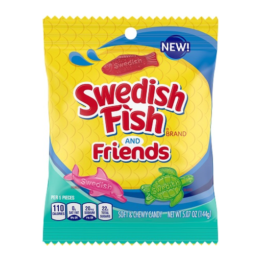 Swedish Fish and Friends Soft & Chewy Candy 5oz