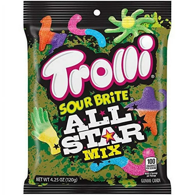 Trolli Sour Brite All Star Mix Peg Bag 4.25oz