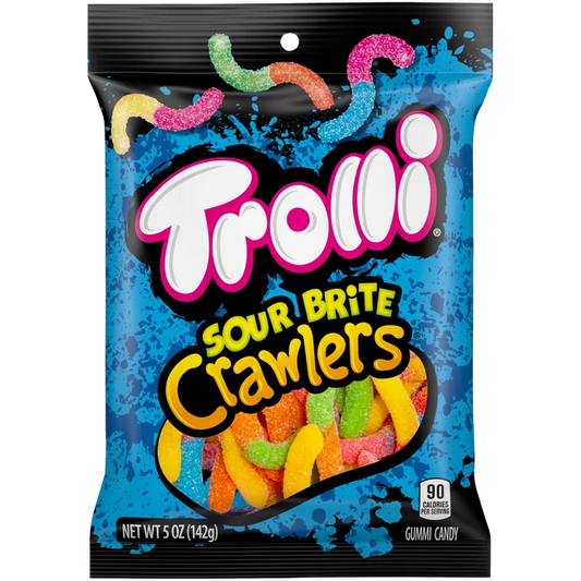 Trolli Sour Brite Crawlers Peg Bag 5oz