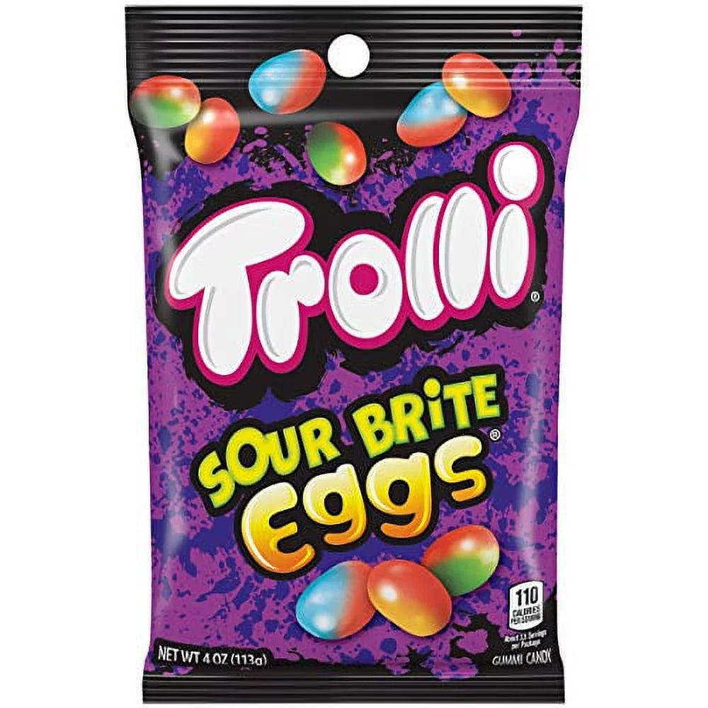 Trolli Sour Brite Eggs Peg Bag 4oz