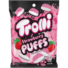 Trolli Strawberry Puffs Peg Bag 4.25oz