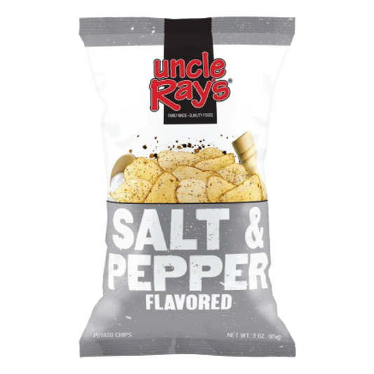 Uncle Ray's Salt & Pepper Flavored Potato Chips 4.25oz