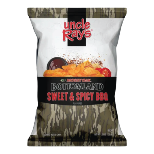 Uncle Ray's Mossy Oak Bottomland Sweet & Spicy BBQ Flavored Potato Chips 4.25oz