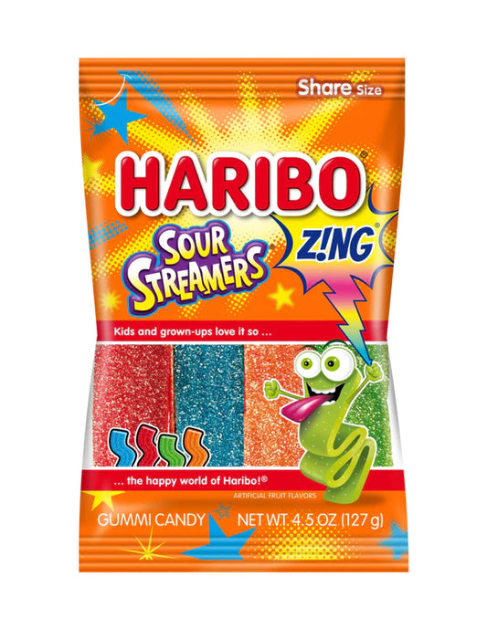 Haribo Sour Streamers 4.5oz