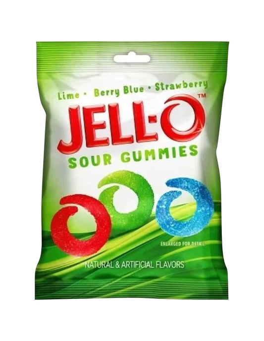 Jell-O Gummies Sour Peg Bag 4.5oz