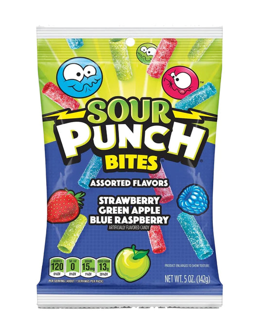 Sour Punch Bites Assorted Peg Bag 5oz