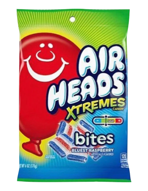 Air Heads Xtremes Bluest Raspberry Peg 6oz