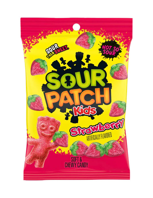 Sour Patch Kids Strawberry Peg Bag 8oz