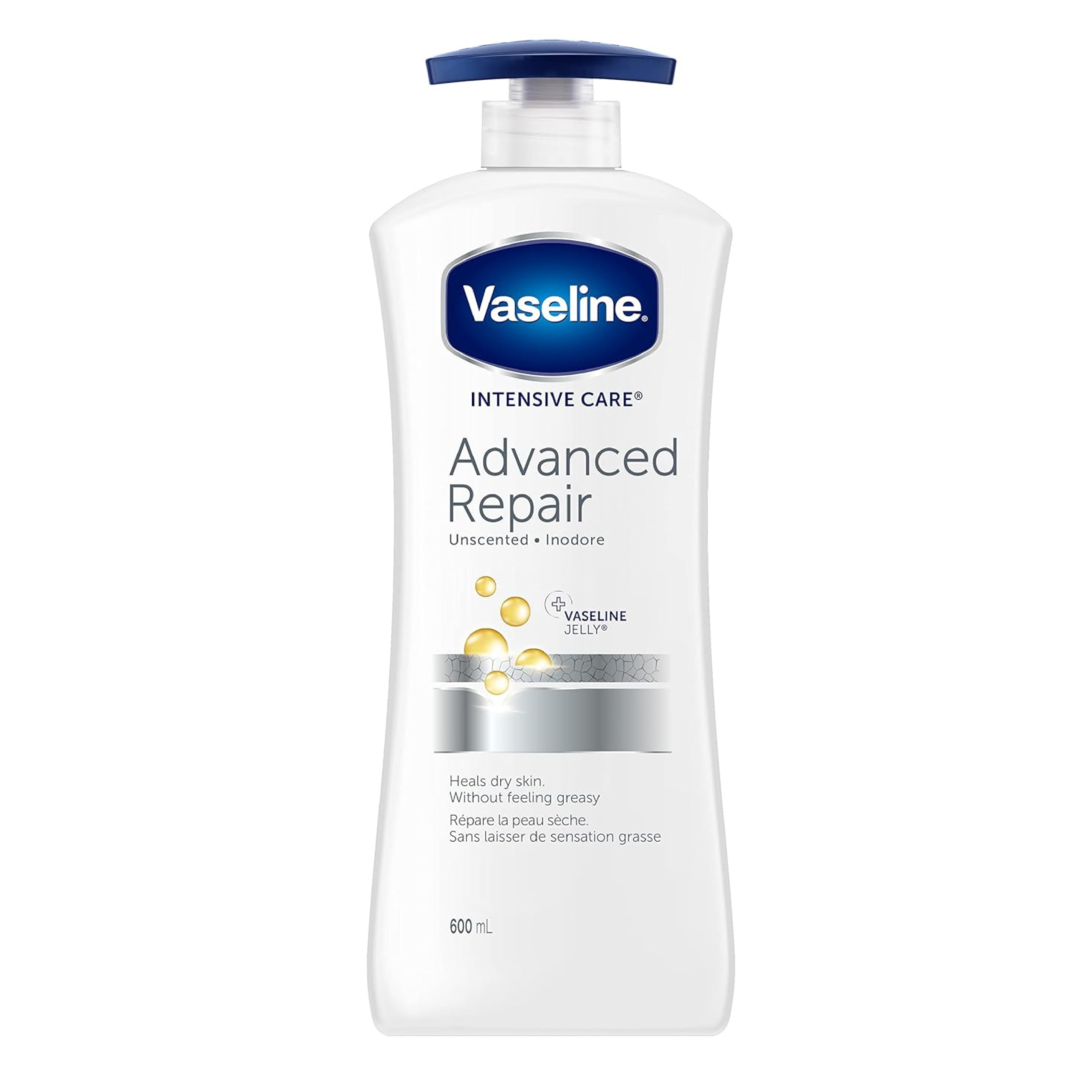 Vaseline Intensive Care Advanced Repair Unscented Lotion W/Pump 600ml