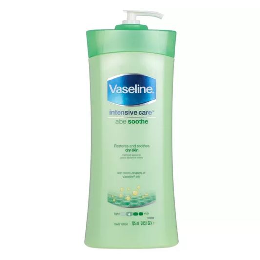 Vaseline Intensive Care Aloe Soothe Lotion W/Pump 725ml
