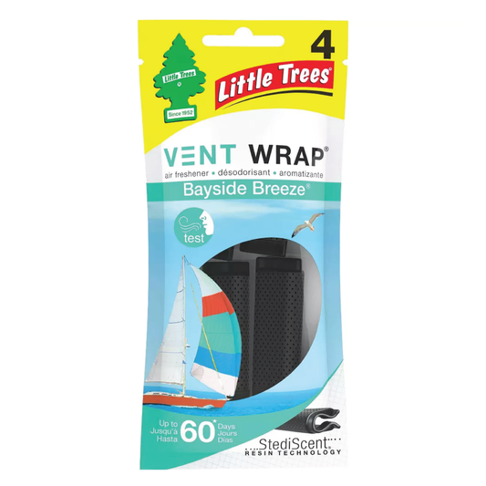 Little Trees Bayside Breeze Vent Wrap Car Air Freshener 4 Pack