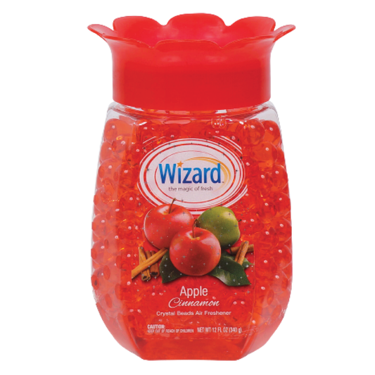 Wizard Apple Cinnamon Crystal Beads Air Freshener 12oz