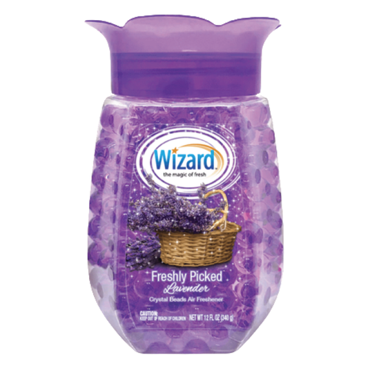 Wizard Freshly Picked Lavender Crystal Beads Air Freshener 12oz