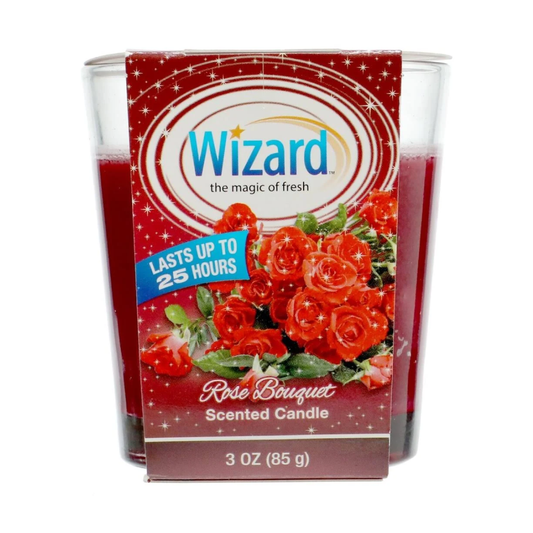 Wizard Rose Bouquet Candle Jar 3oz