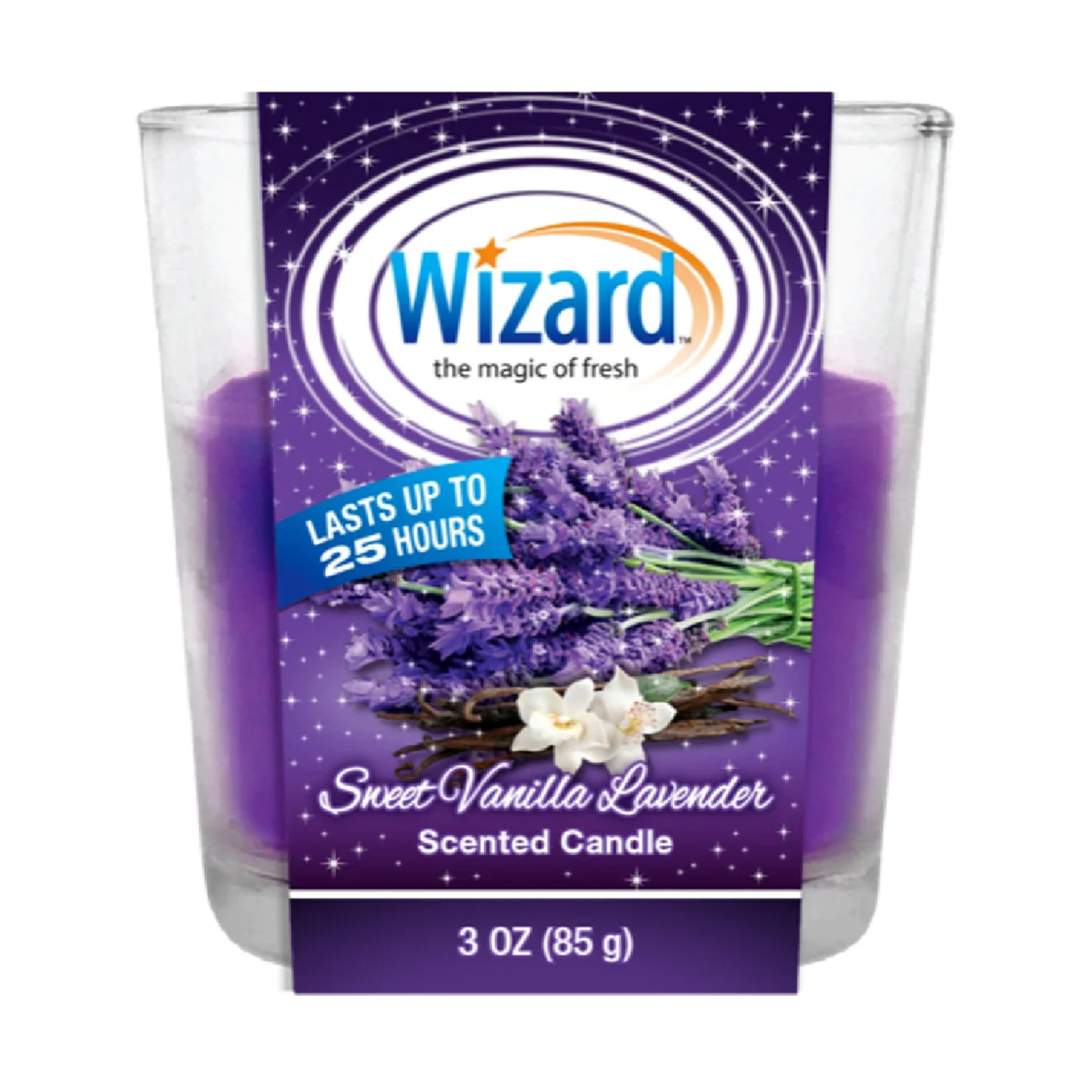 Wizard Sweet Vanilla Lavender Candle Jar 3oz