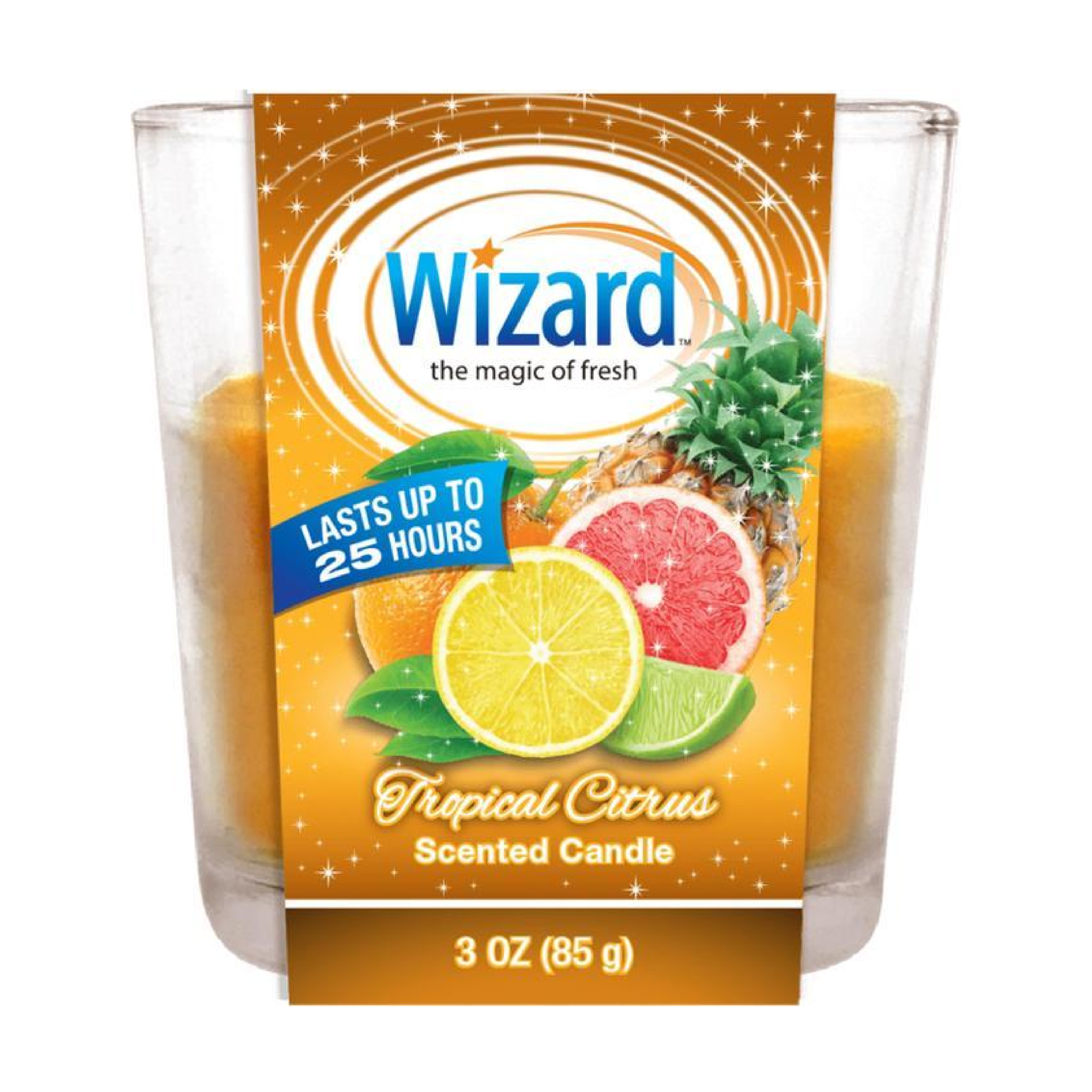 Wizard Tropical Citrus Candle Jar 3oz