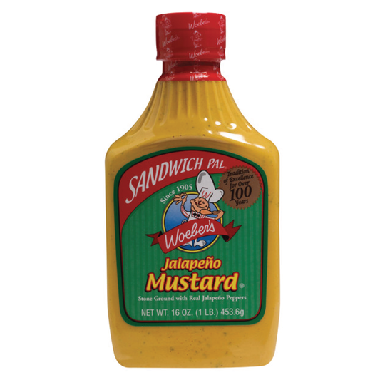 Woeber's Sandwich Pal Jalapeno Gourmet Blend Mustard 16oz
