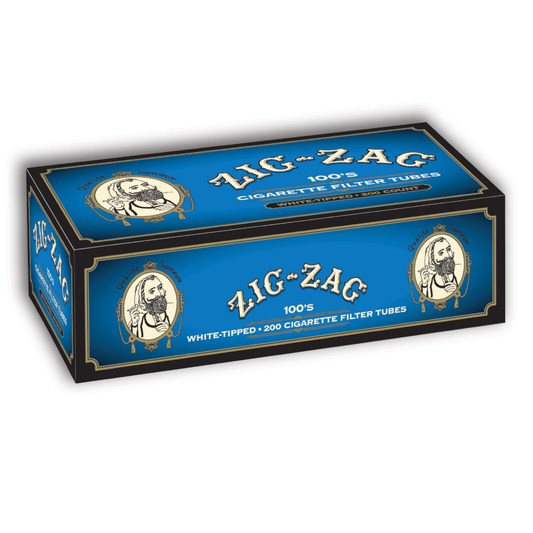 Zig Zag 100's Light White-Tipped Cigarette Tubes