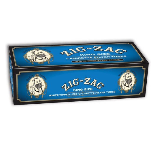 Zig Zag King Size Light White-Tipped Cigarette Tubes
