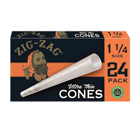 Zig Zag Ultra Thin Cones 1 1/4 | 24 Cones Each