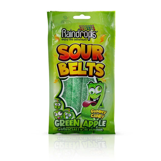 Raindrops Sour Belts Green Apple 3.52oz