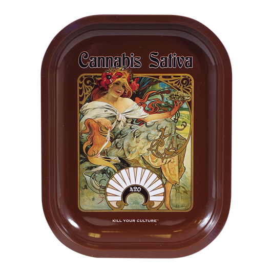 Kill Your Culture Small Cannabis Sativa Rolling Tray