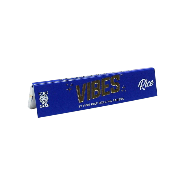 Vibes Fine Rice King Rolling Papers & Tips