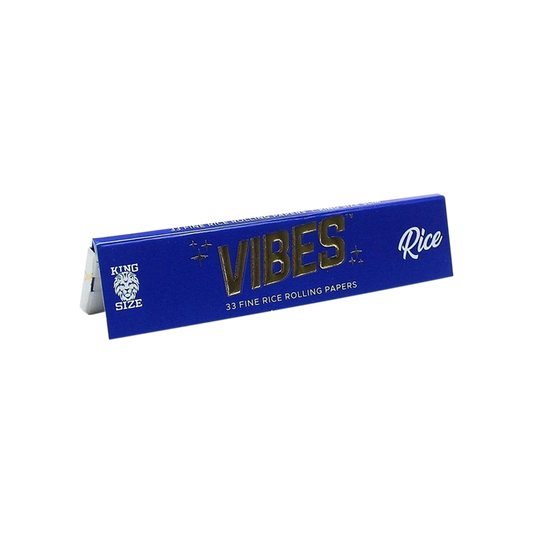 Vibes Fine Rice King Rolling Papers & Tips