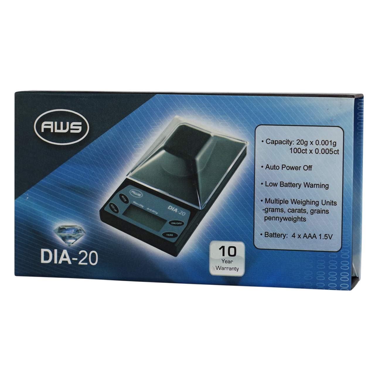 AWSDIA-20 LCD Digital Pocket Scale 20G