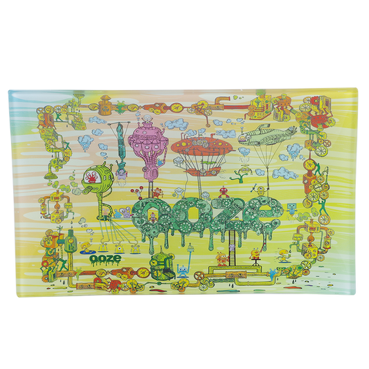 Ooze Shatter Resistant Medium The Works Premium Glass Tray