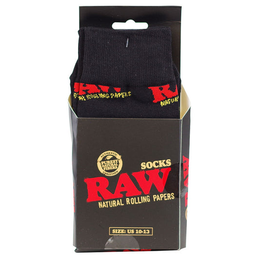 Raw Natural Rolling Papers Socks US 10-13