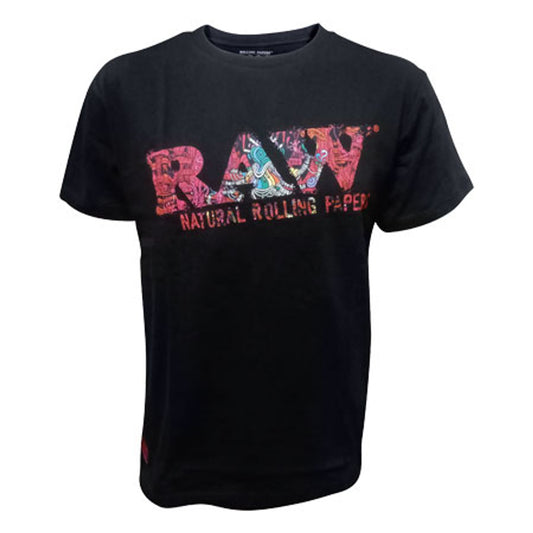 Raw 100% Cotton Black Shirt Ghost Shrimp Design
