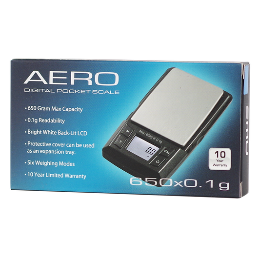 AWS AERO-650 Black Digital LCD Pocket Scale 650G