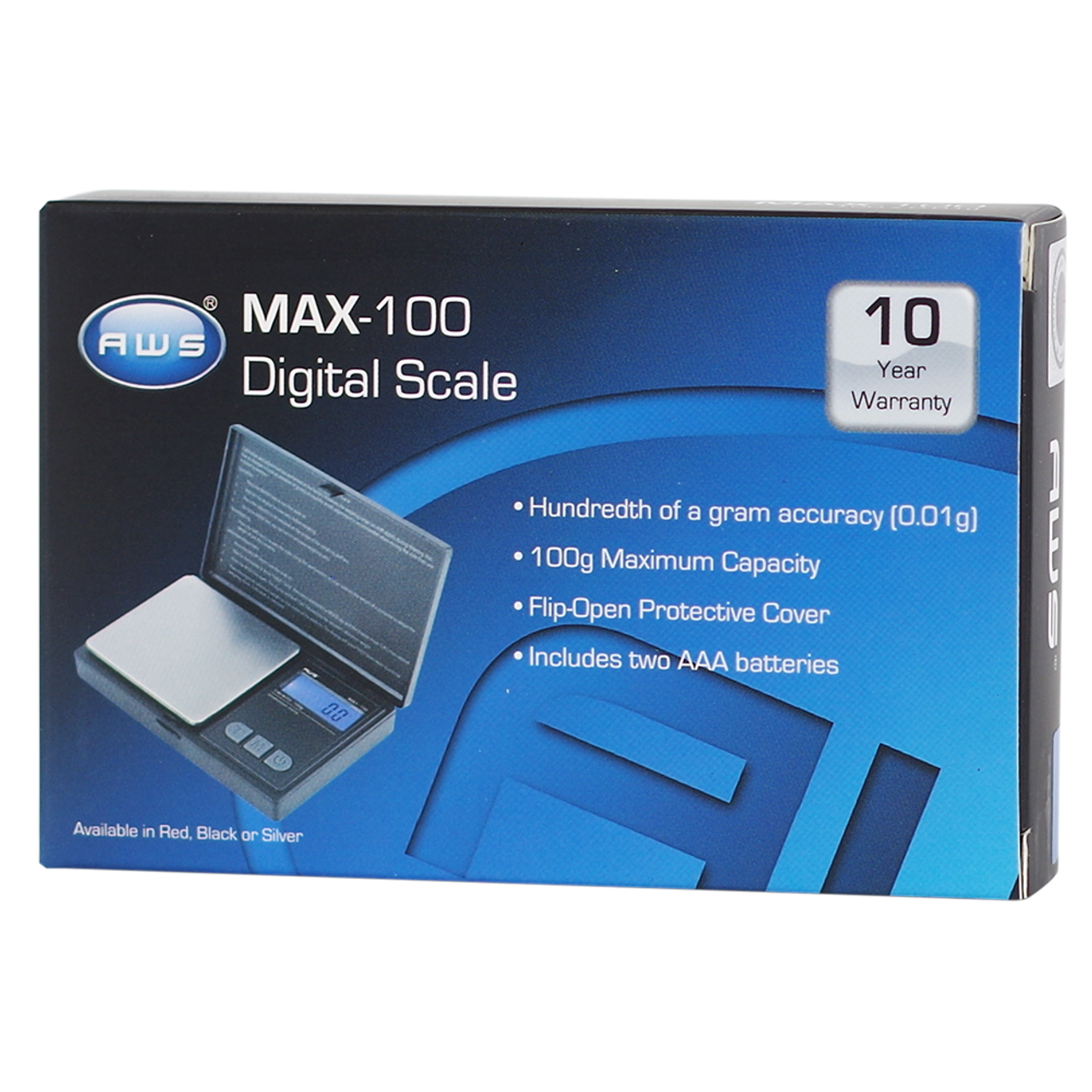 AWS Max-100 Black Digital LCD Scale 100G