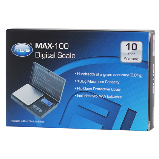 AWS Max-100 Black Digital LCD Scale 100G