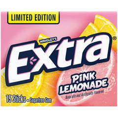 Wrigley's Extra Pink Lemonade Chewing Gum 15 Sticks