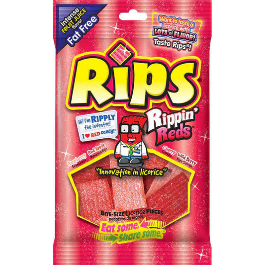 Rips Bites Rippin Reds 4oz Peg Bag