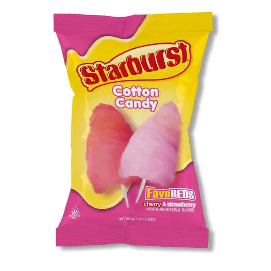 Starburst FaveReds Cherry & Strawberry Cotton Candy 3.1oz
