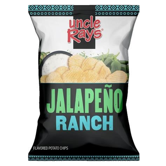 Uncle Ray's Jalapeno Ranch Flavored Potato Chips 3oz