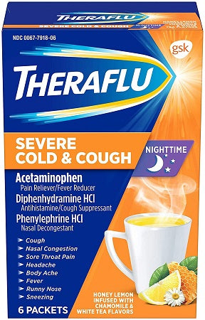 Theraflu Orange Night time 6 ct