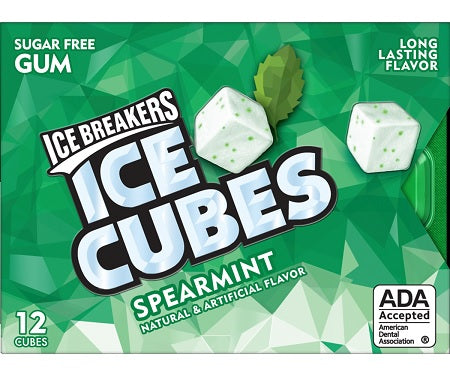 Ice Breakers Ice Cubes Spearmint 12 ct