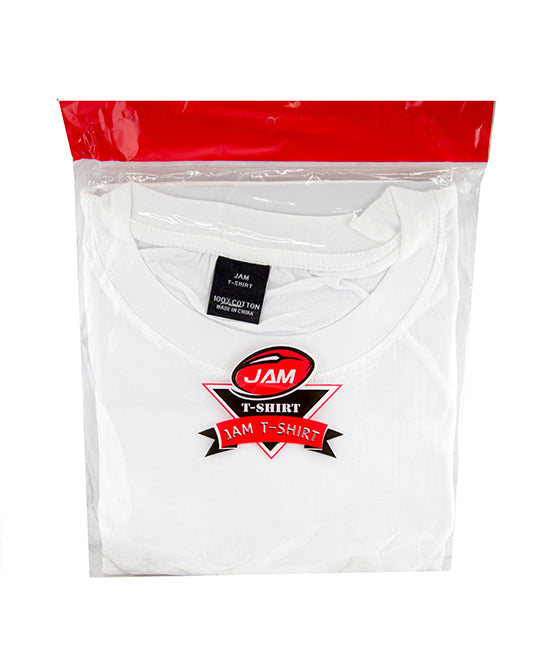 White Tee T-Shirt XL 6CT