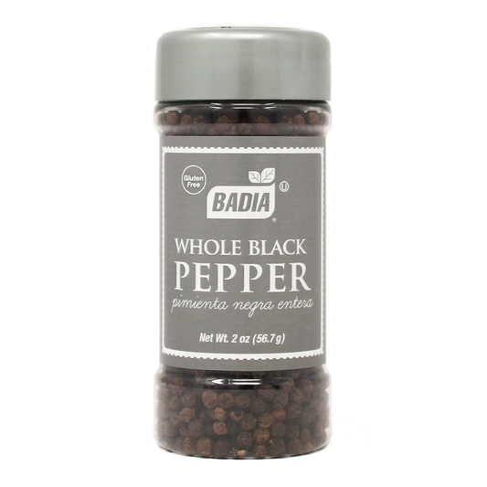 Badia Whole Black Pepper Shaker 2oz